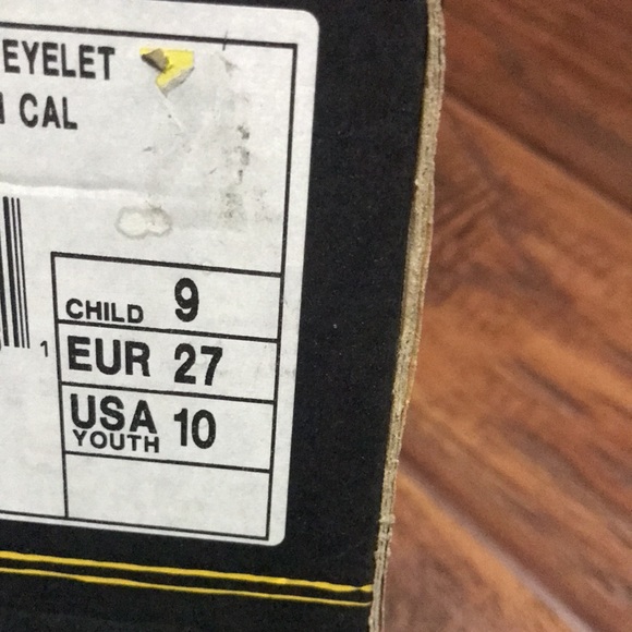 FIRM PRICE Black Kids Marquis 4 Eyelet Padded Collar Gibson - Picture 7 of 7